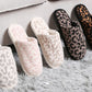 Winter Luxury Soft Leopard Pattern Slipper